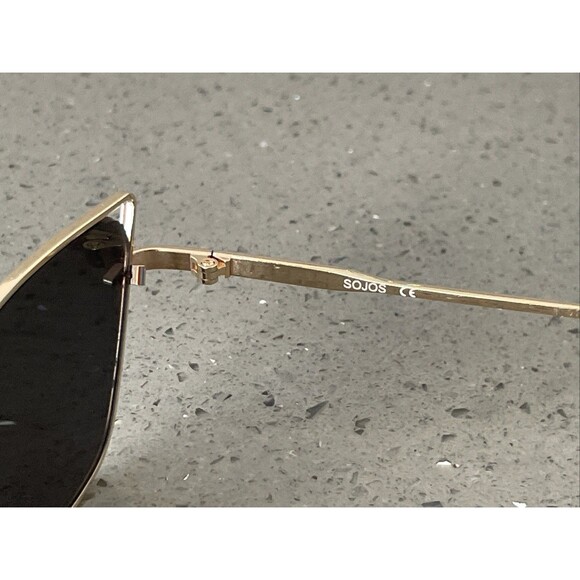 Sojos SJ1127 Sunglasses Gold metal cat eye 56-17-145 Eyeglasses frames - Picture 4 of 8